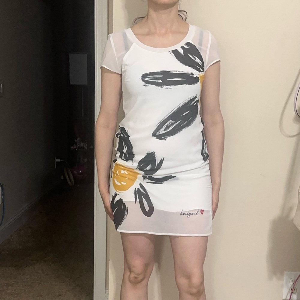 Desigual White Dress
